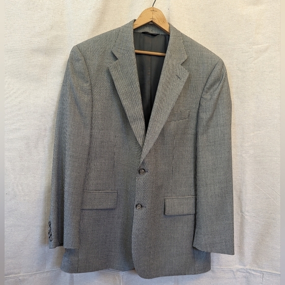Brooks Brothers Houndstooth Wool Cashmere Mens Blazer Sport Coat - Picture 2 of 16